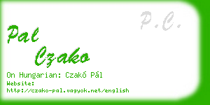 pal czako business card