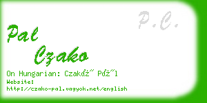 pal czako business card